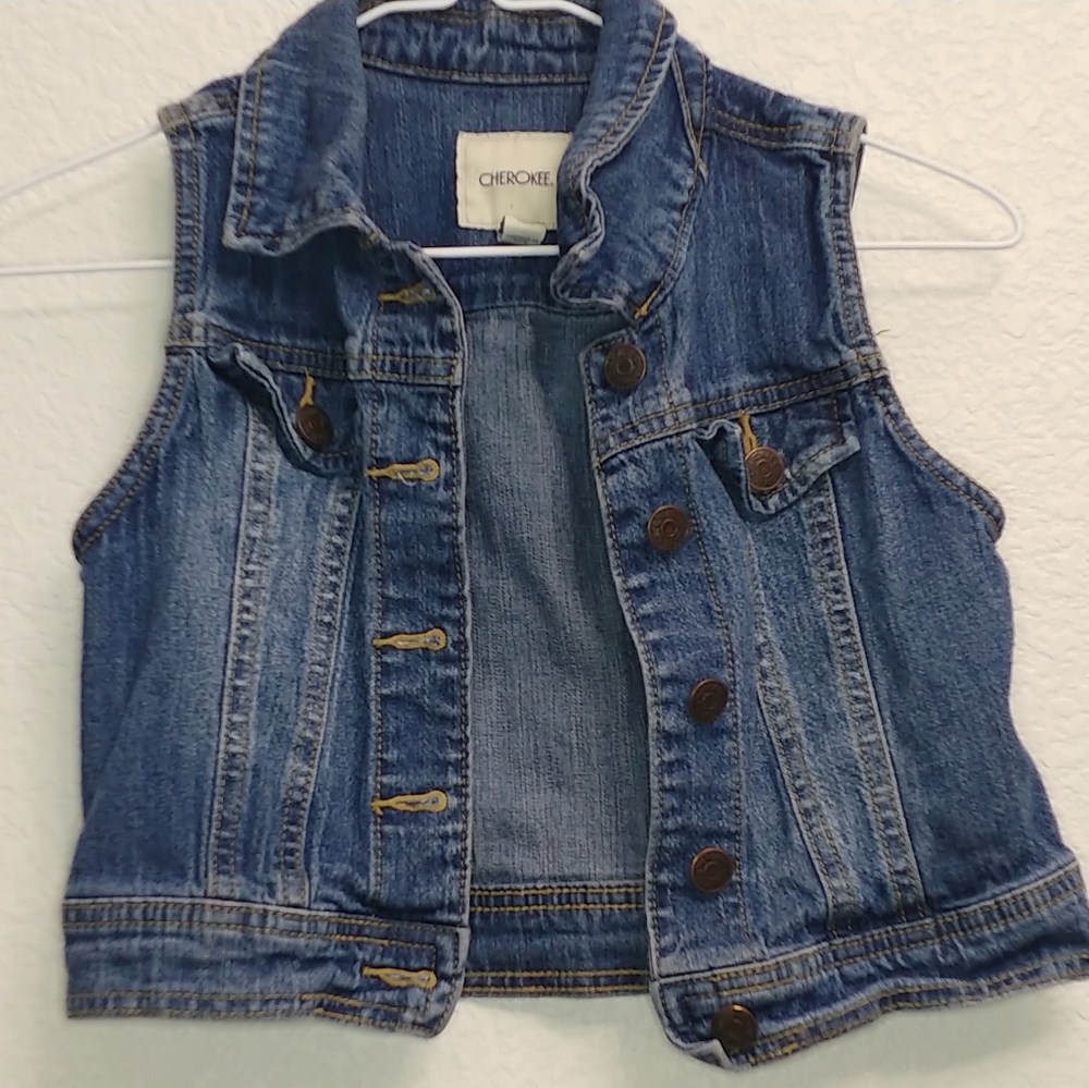 Cherokee denim vest